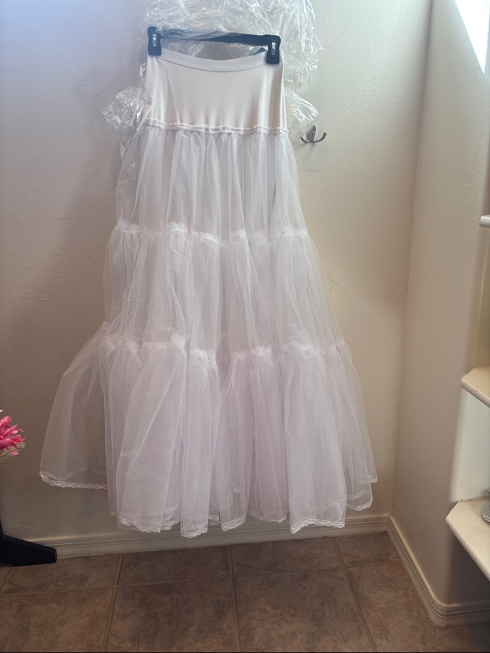 White Bridal Pagent Full Skirt Crinoline Ballgown Slip